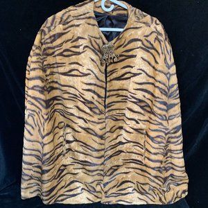 Vintage 1960' leopardskin print cape